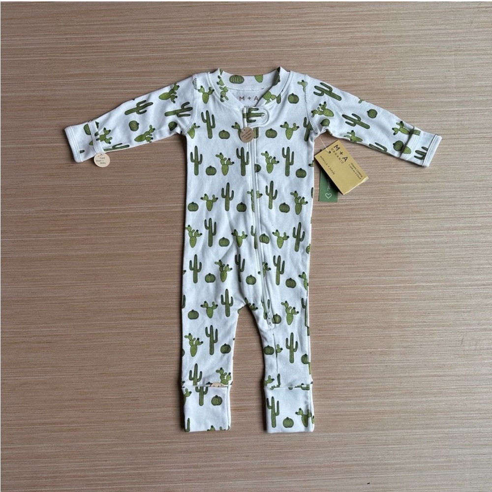 M+A by Monica + Andy Organic Cotton Gender Neutral Baby One-Piece Coverall